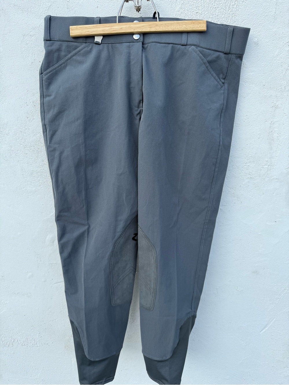 NWOT Horze Grey Horseback Riding Breeches Womens  XXL